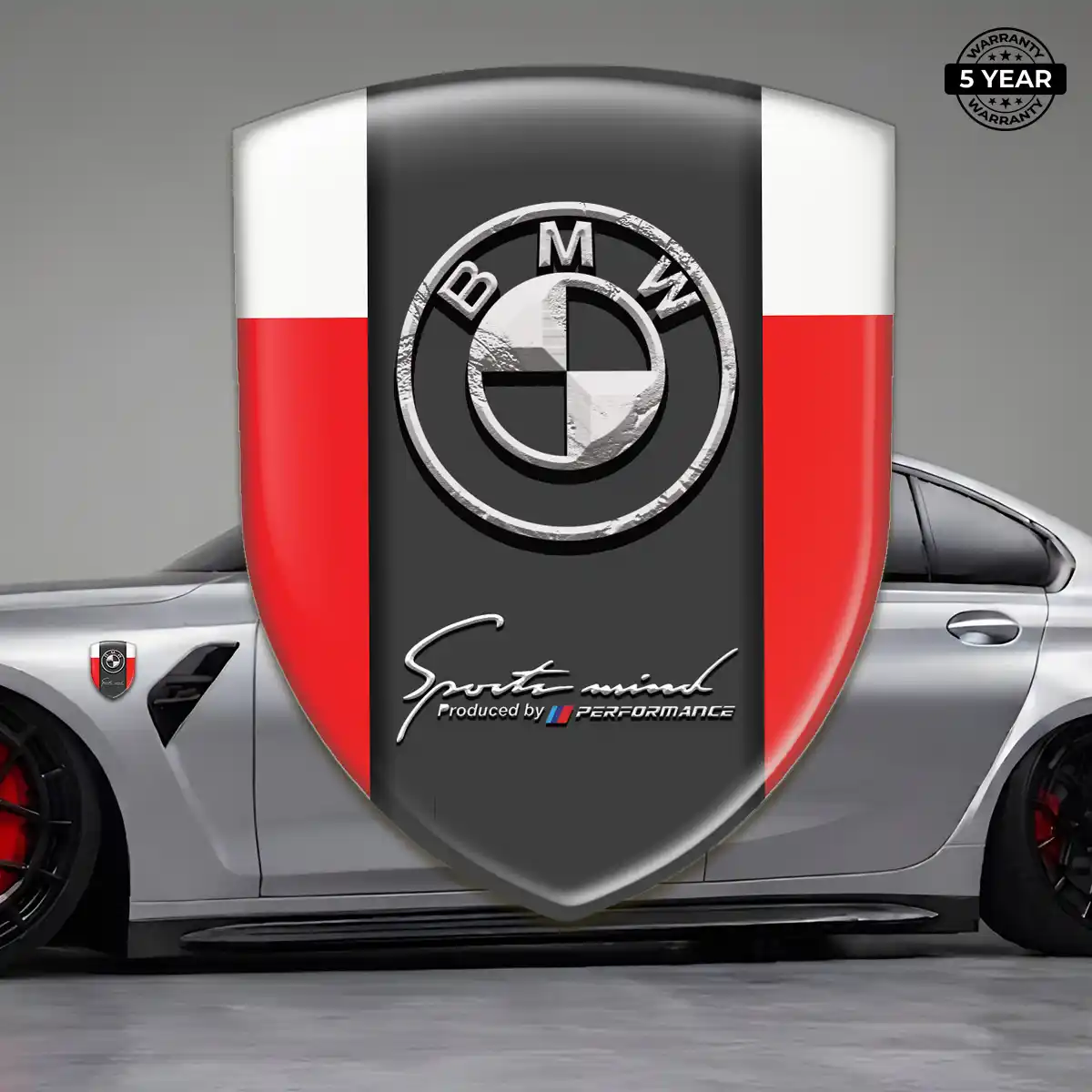 BMW Gel Emblem Sticker Sleek Style