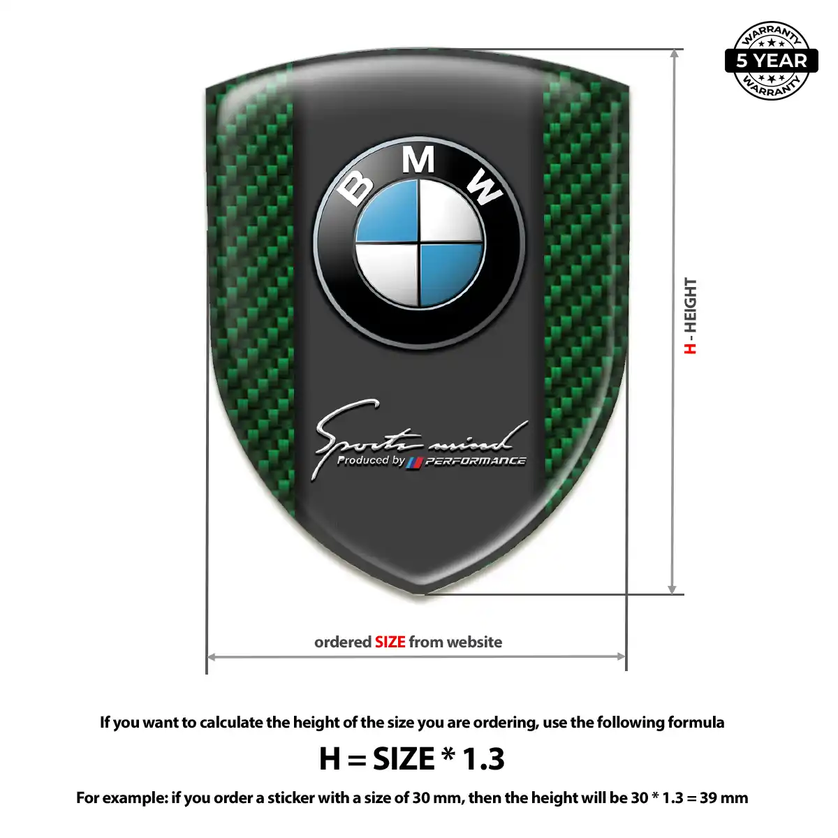 BMW Logo Emblem Signature Grade