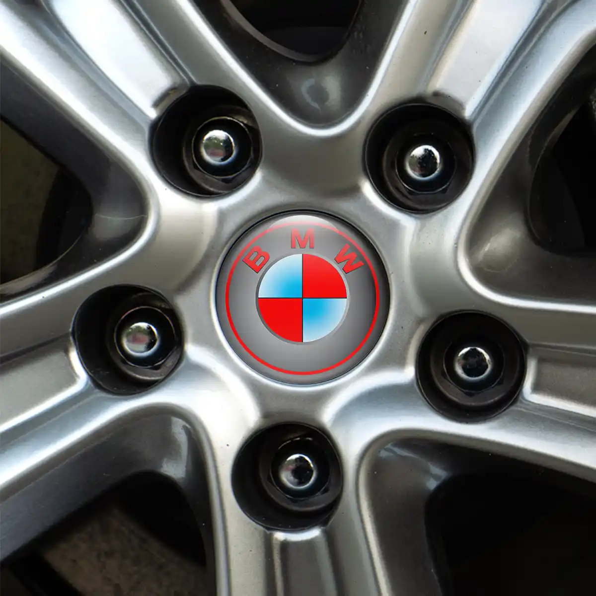 BMW Logo Silicone Emblem Self-Adhesive Premium Quality