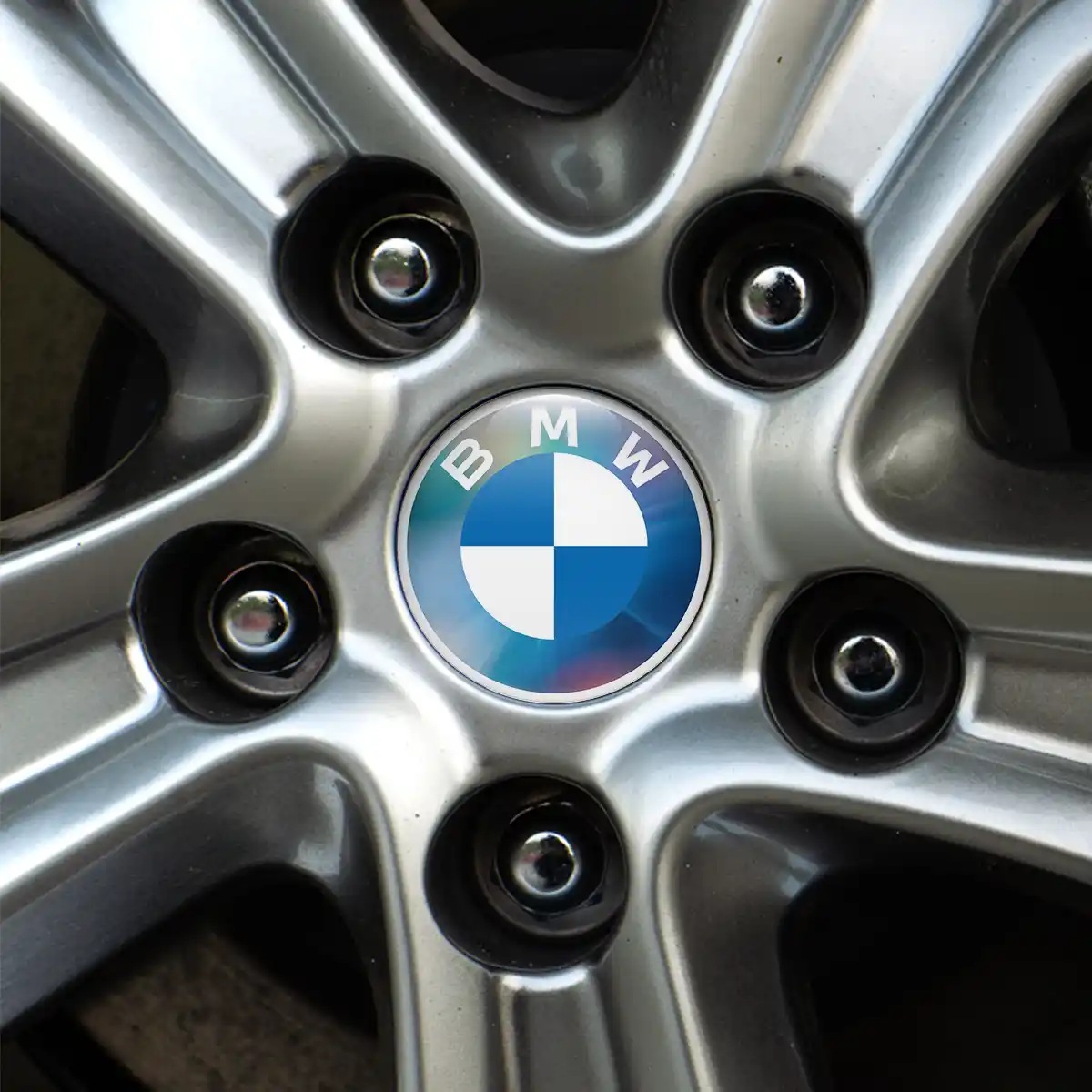BMW Logo Silicone Emblem Self-Adhesive Stylish Design