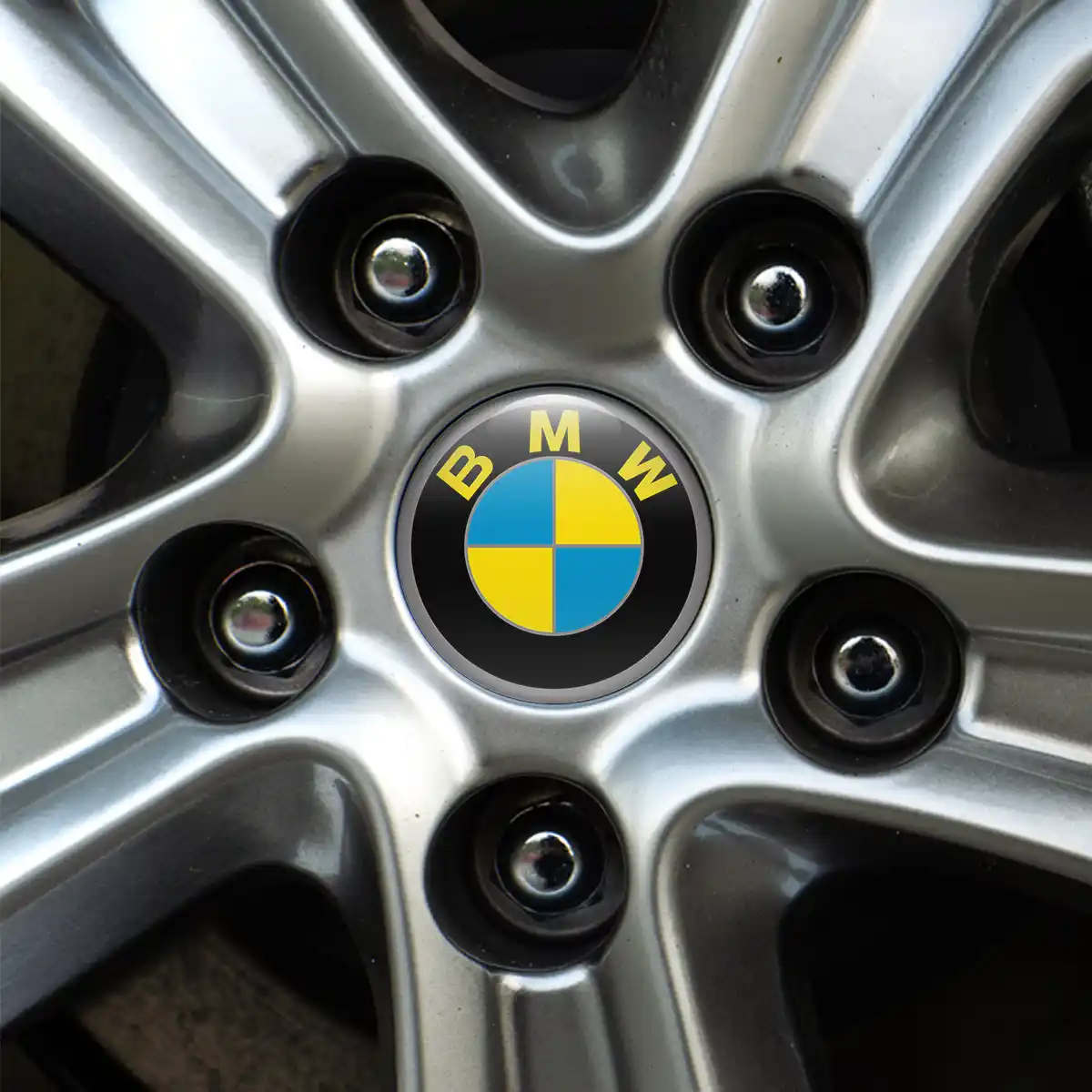 BMW Logo Silicone Sticker Premium Quality