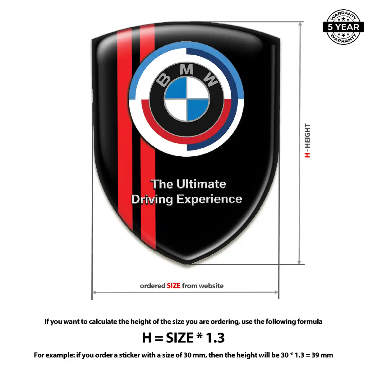 BMW Logo Sticker Prime Quality