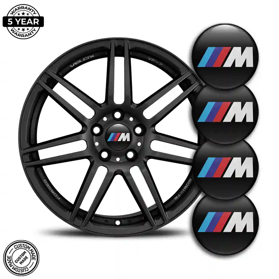 BMW M Power Domed Emblem Self-Adhesive Branded Edition