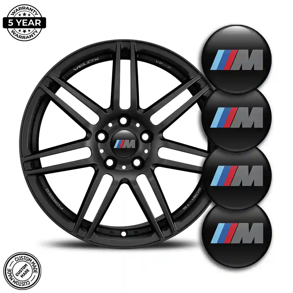 BMW M Power Emblem Badge Self-Adhesive Branded Edition