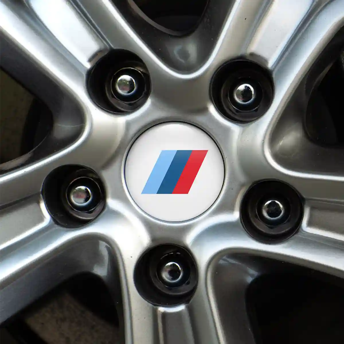 BMW M Power Logo Silicone Badge Self-Adhesive Branded Edition