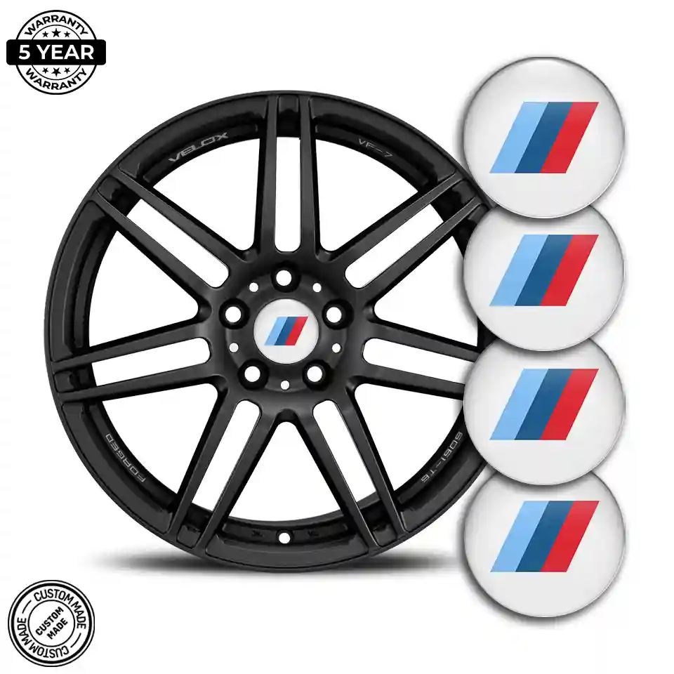 BMW M Power Logo Silicone Badge Self-Adhesive Branded Edition