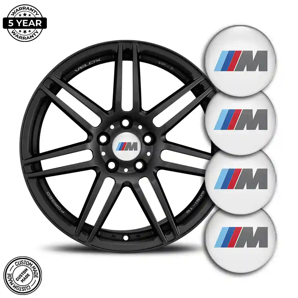 BMW M Power Logo Silicone Emblem Self-Adhesive Branded Edition
