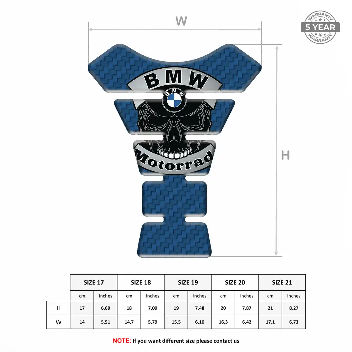 BMW Motorbike Tank Pad Noble Edition
