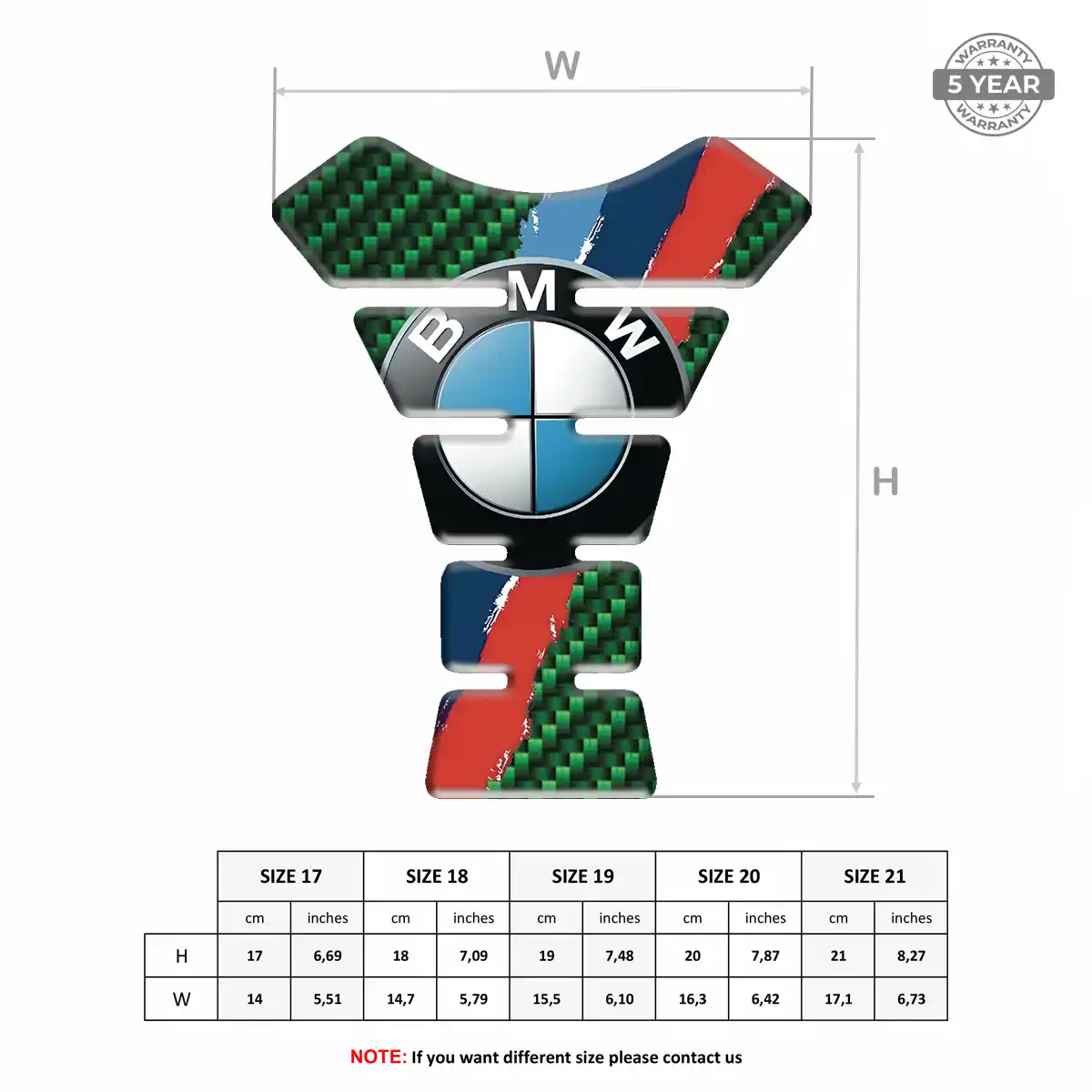 BMW Motorbike Tank Pad Superior Craft