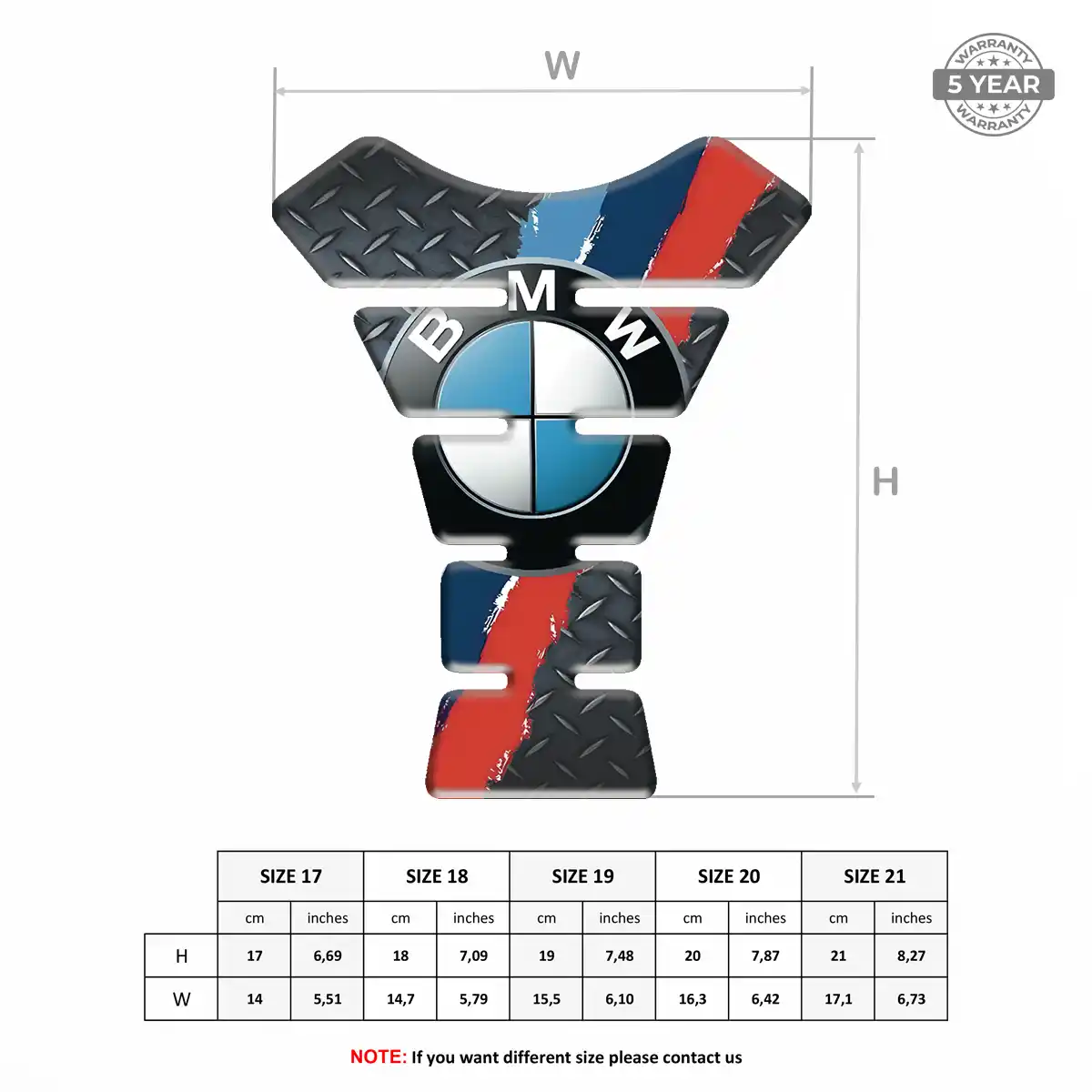 BMW Motorcycle Tank Decal Deluxe Edition