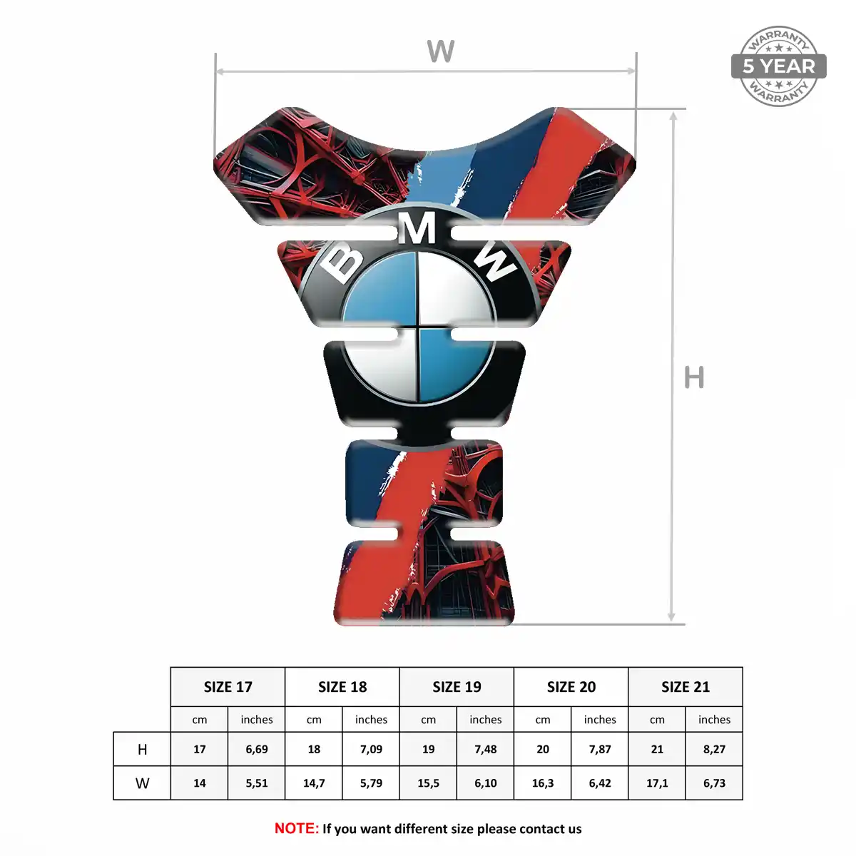 BMW Motorcycle Tank Decal Elite Edition