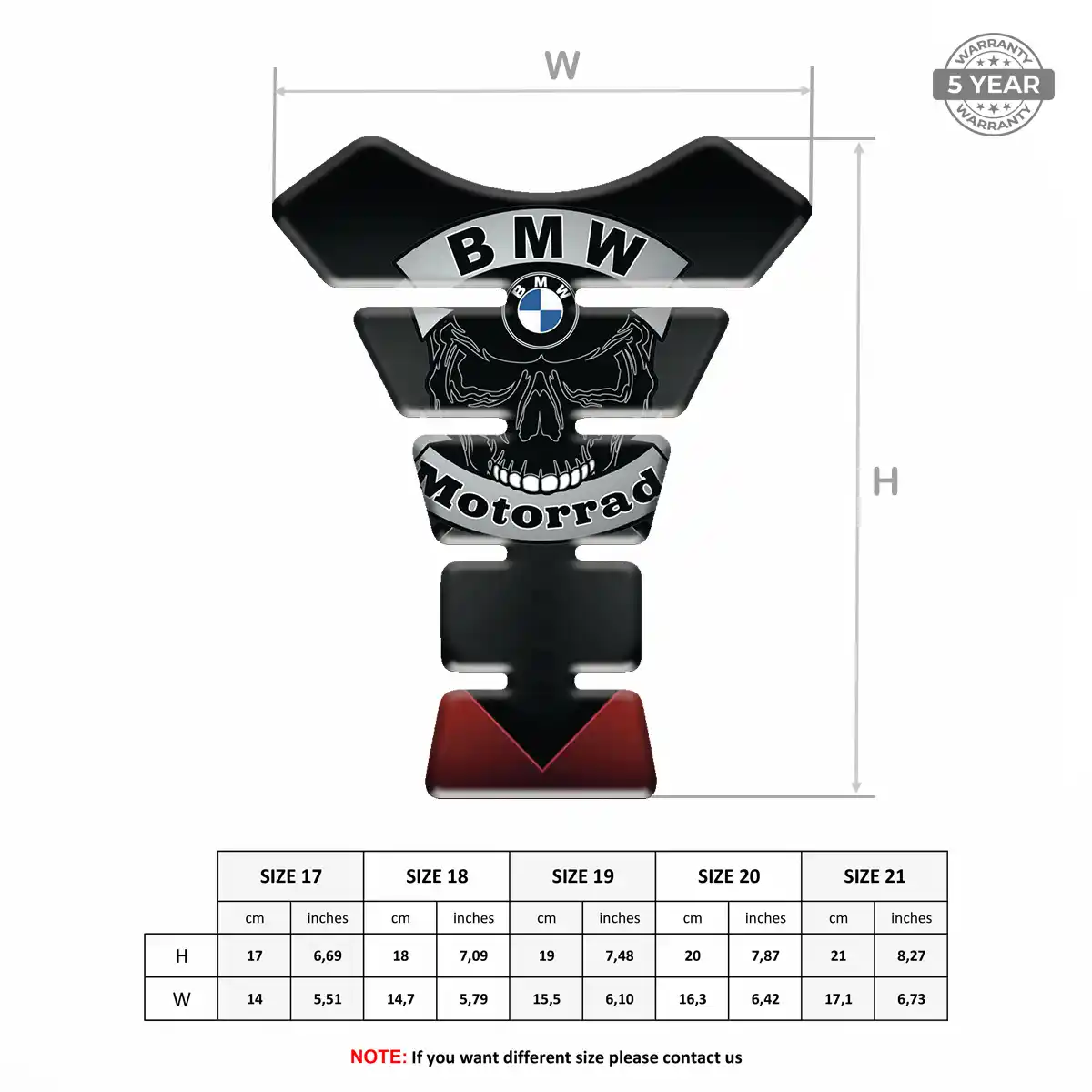 BMW Motorcycle Tank Decal Exclusive Series