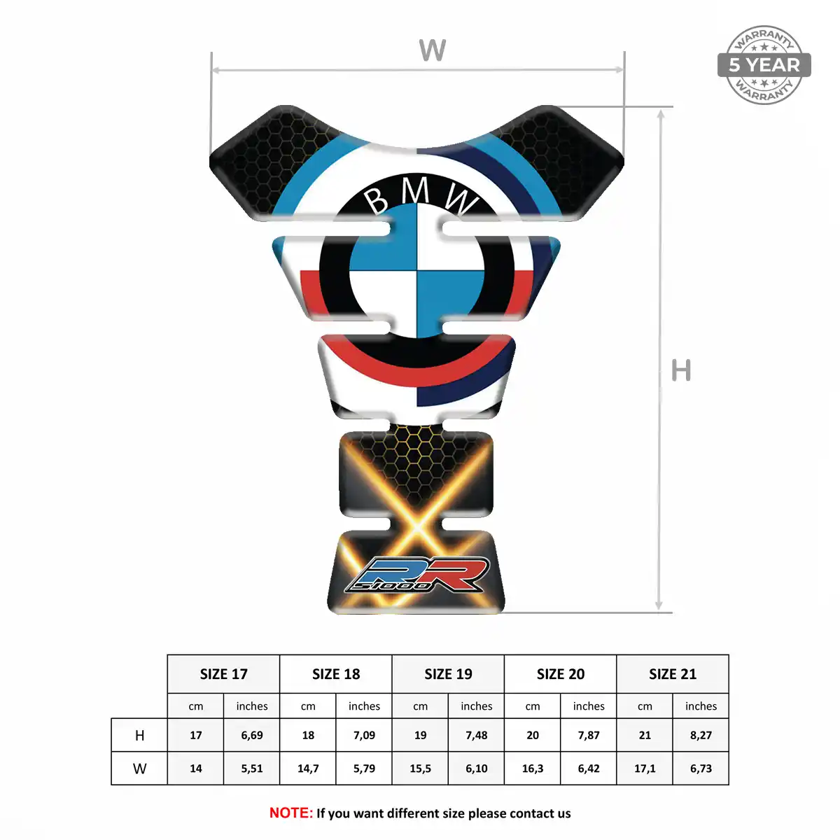 BMW Motorcycle Tank Pad Prestige Line