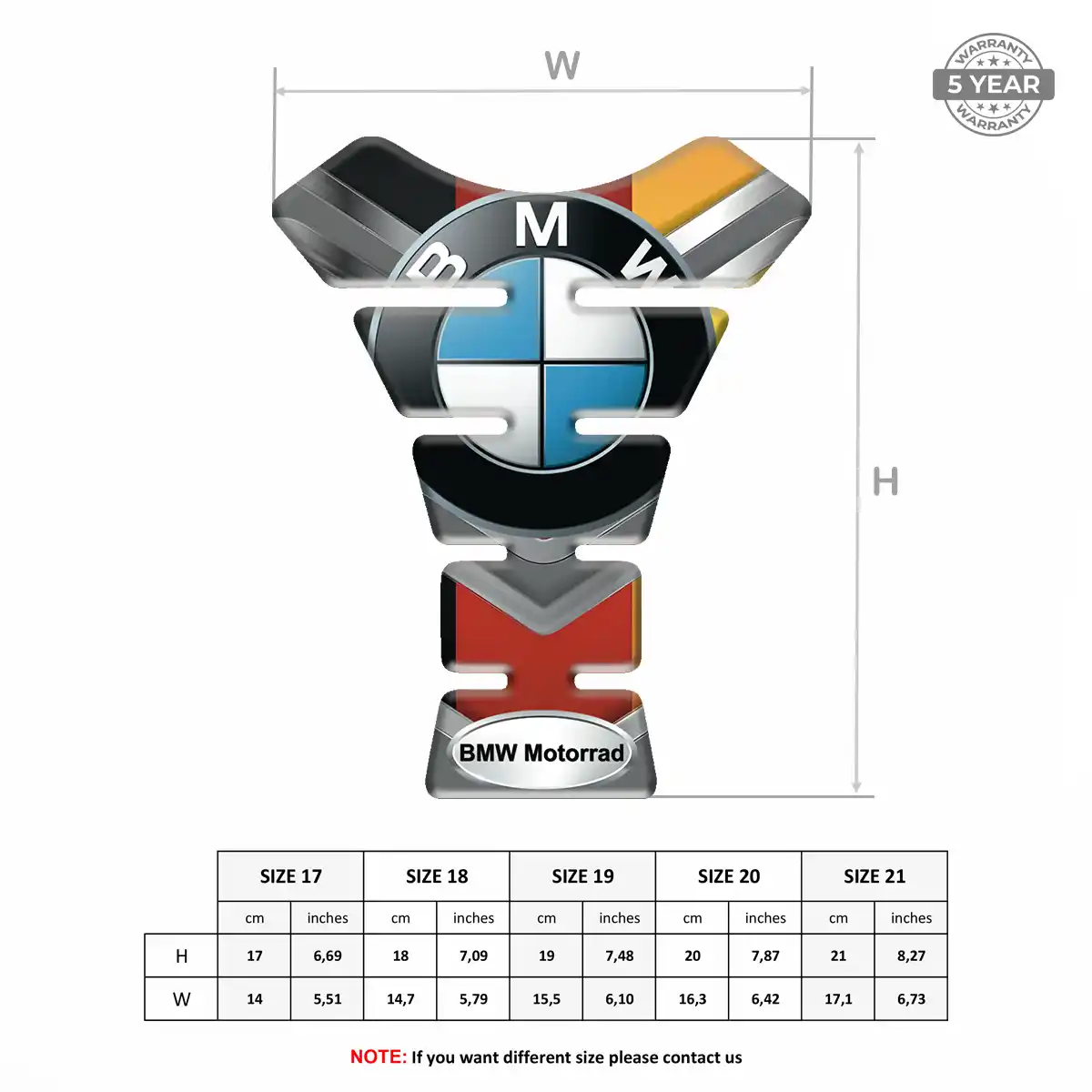 BMW Motorcycle Tank Pad Signature Grade