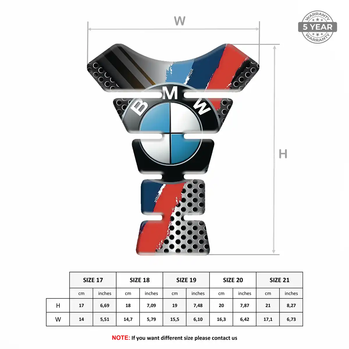 BMW Motorcycle Tank Pad Sleek Style