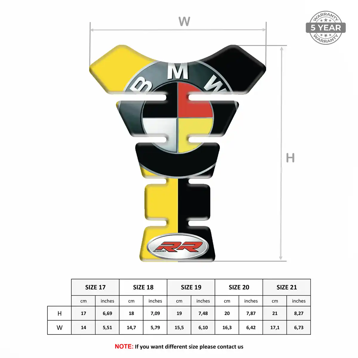 BMW Motorcycle Tank Sticker Deluxe Edition