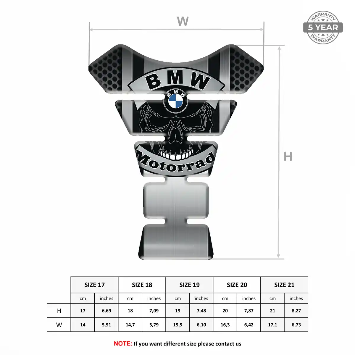 BMW Motorcycle Tank Sticker Exclusive Series