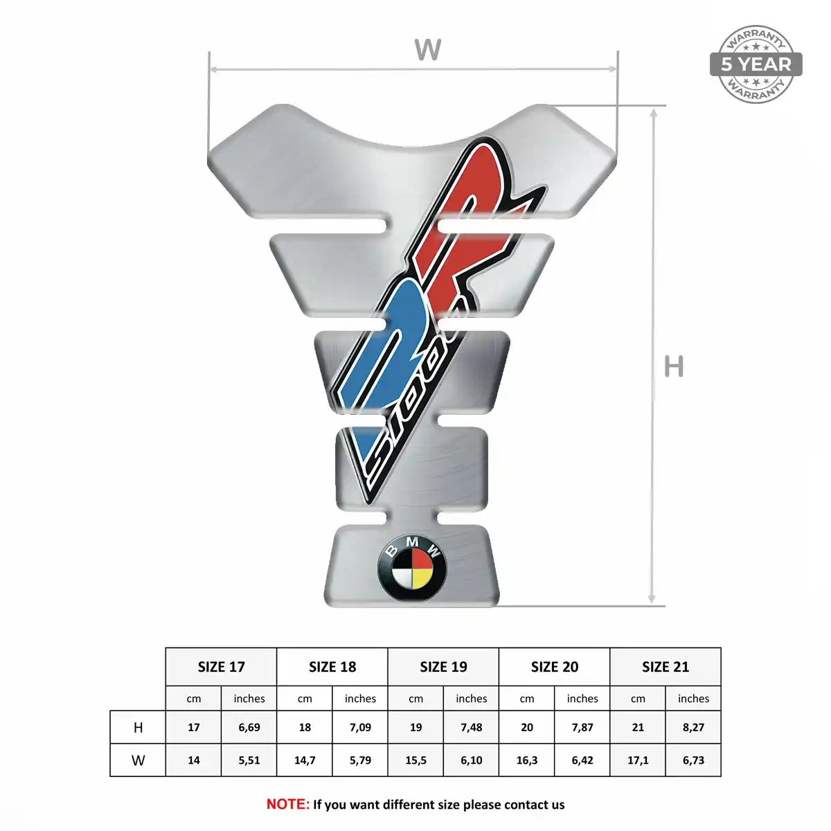 BMW Motorcycle Tank Sticker Noble Edition