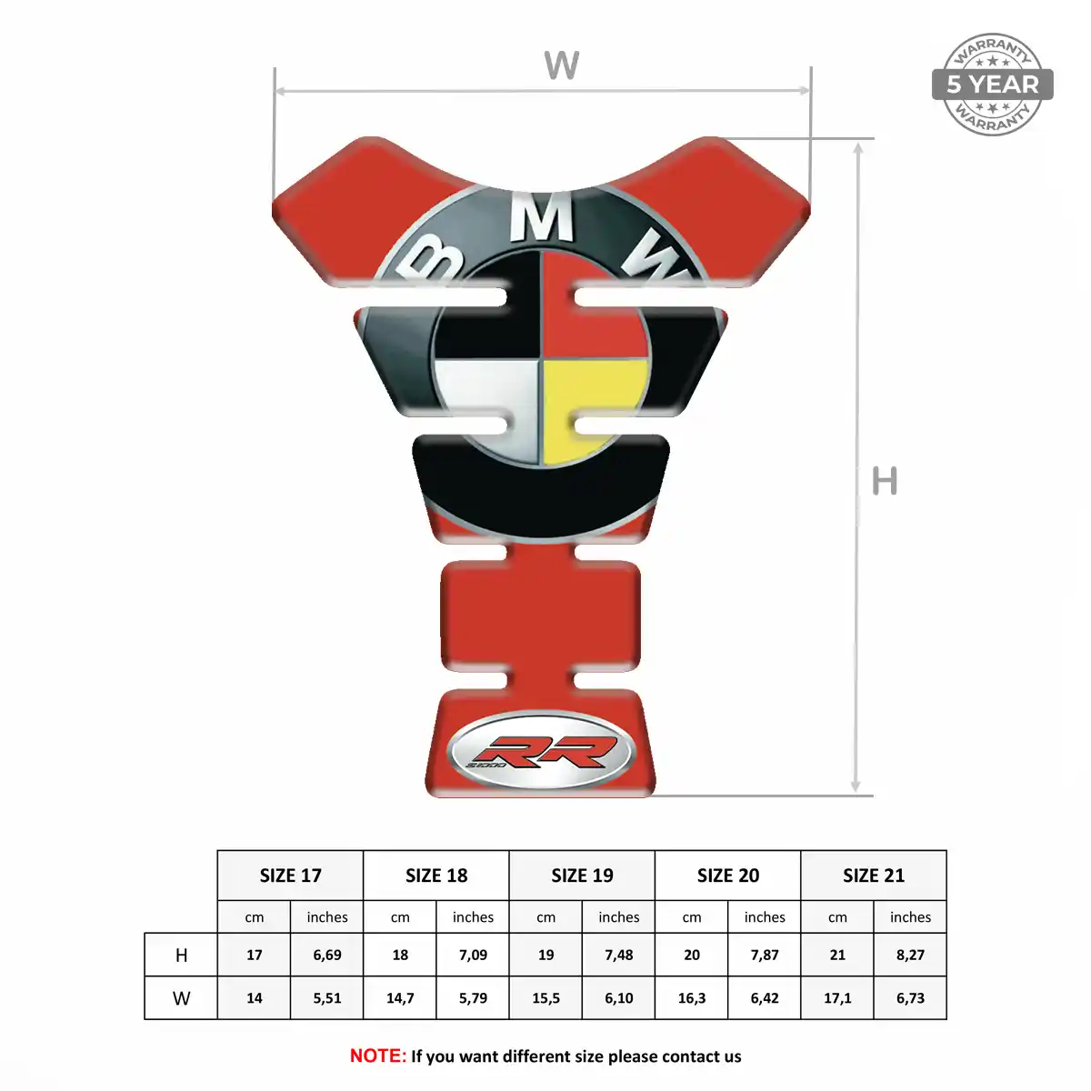 BMW Motorcycle Tank Sticker Prime Quality