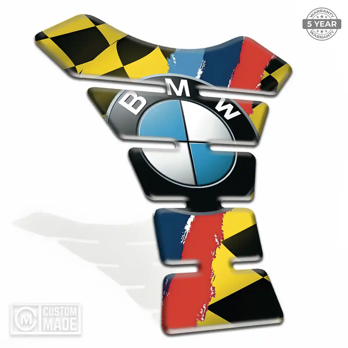 BMW Motorcycle Tank Sticker Sleek Style