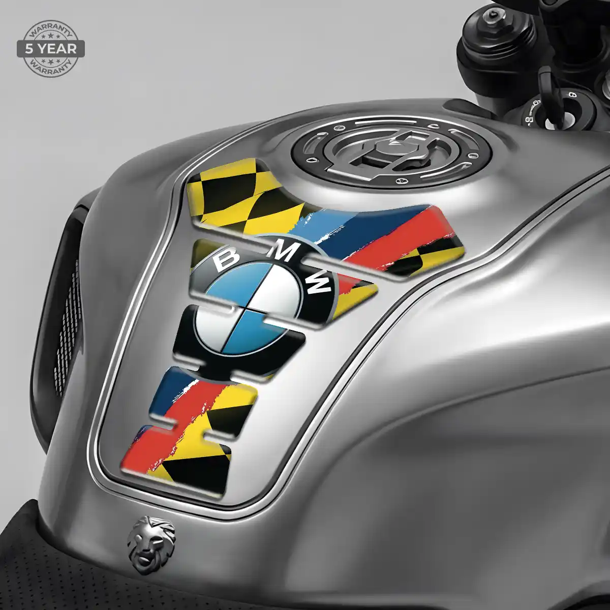 BMW Motorcycle Tank Sticker Sleek Style