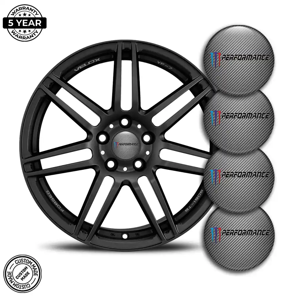 BMW Performance Domed Emblem Stylish Design