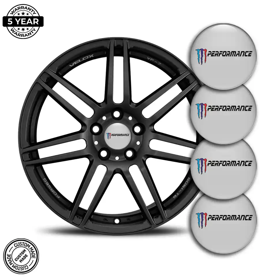 BMW Performance Domed Sticker Stylish Design