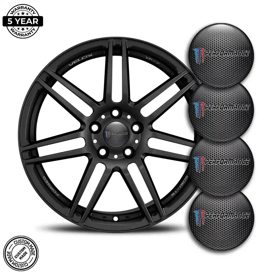 BMW Performance Silicone Sticker Stylish Design