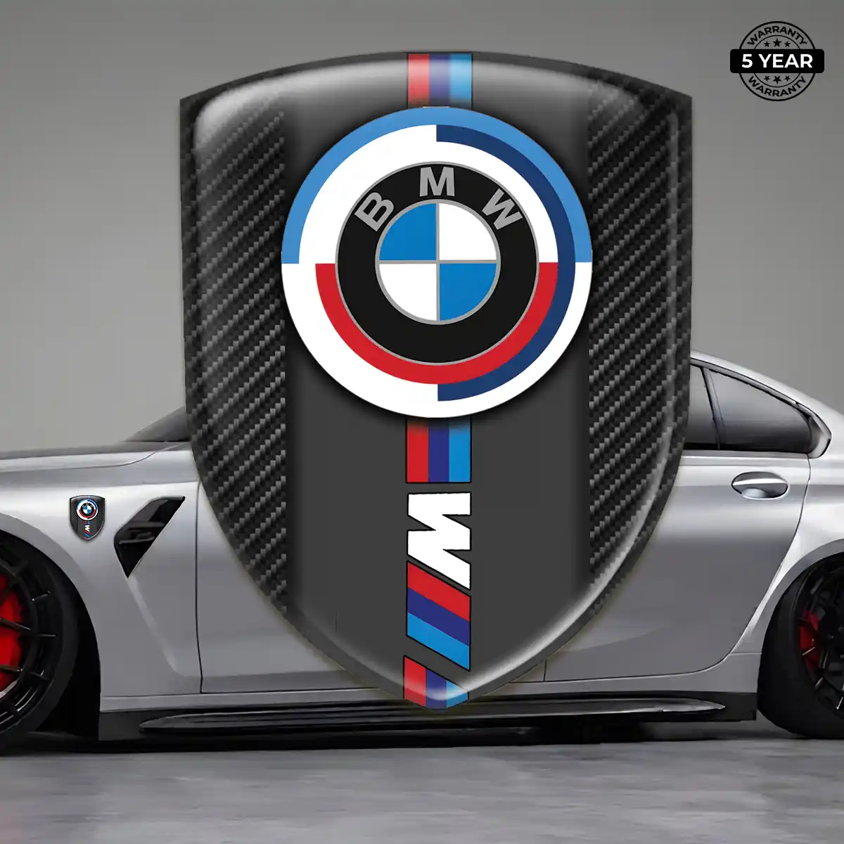 BMW Resin Badge Sticker Sleek Style