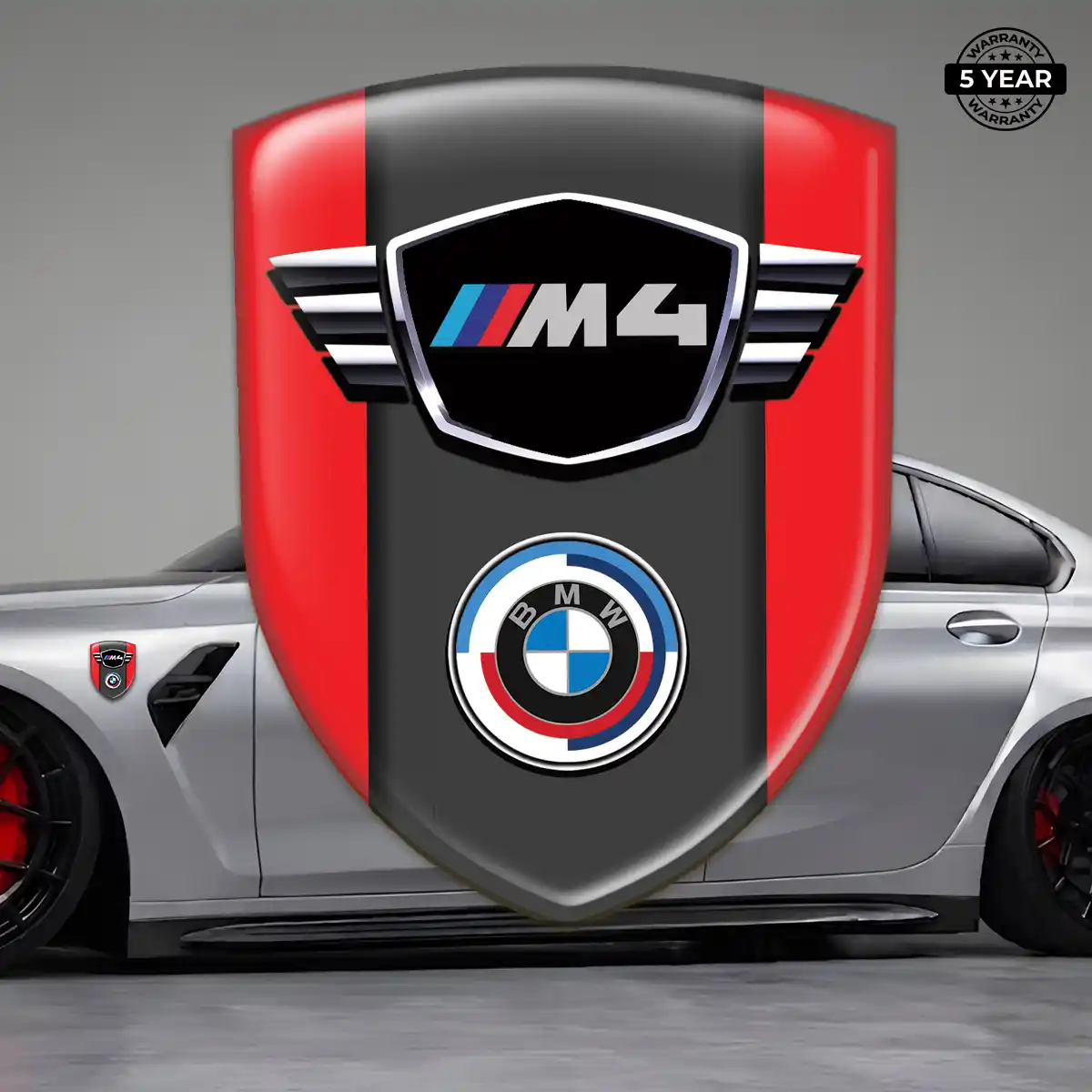 BMW Resin Domed Sticker Sleek Style