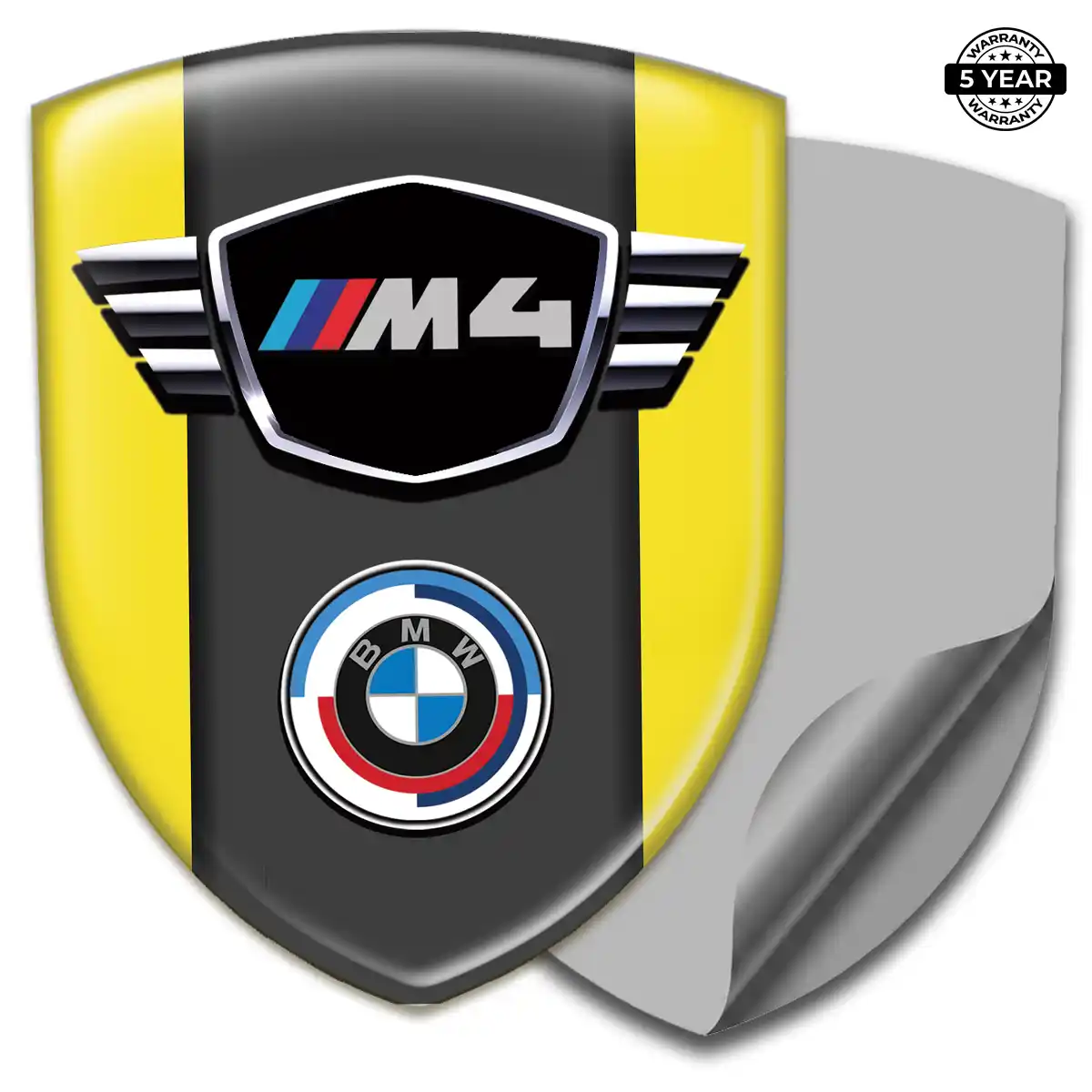 BMW Resin Emblem Sticker Sleek Style