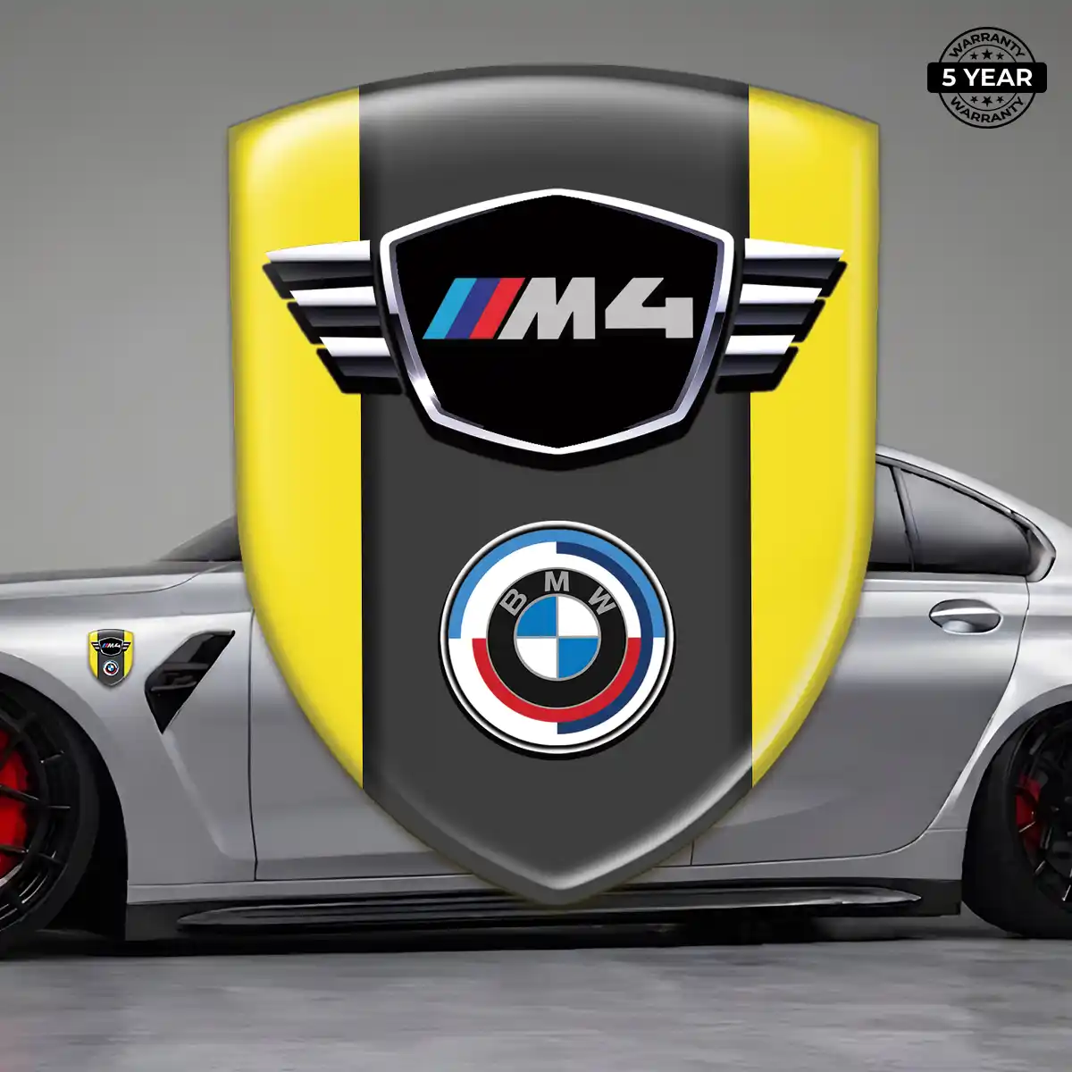 BMW Resin Emblem Sticker Sleek Style
