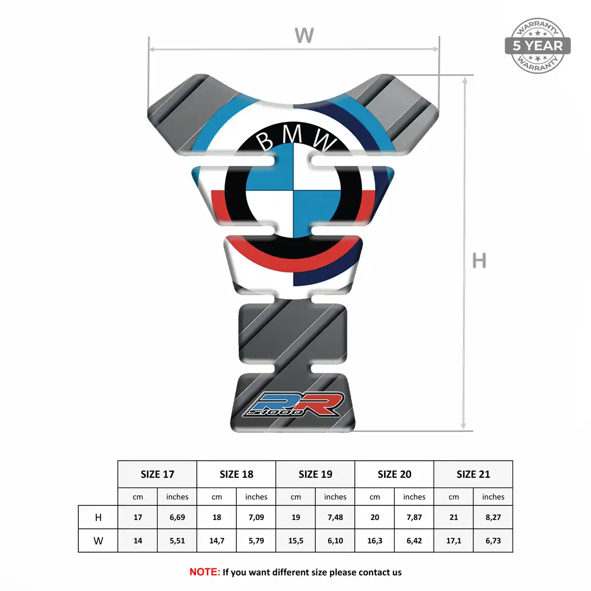 BMW Resin Tank Pad Deluxe Edition