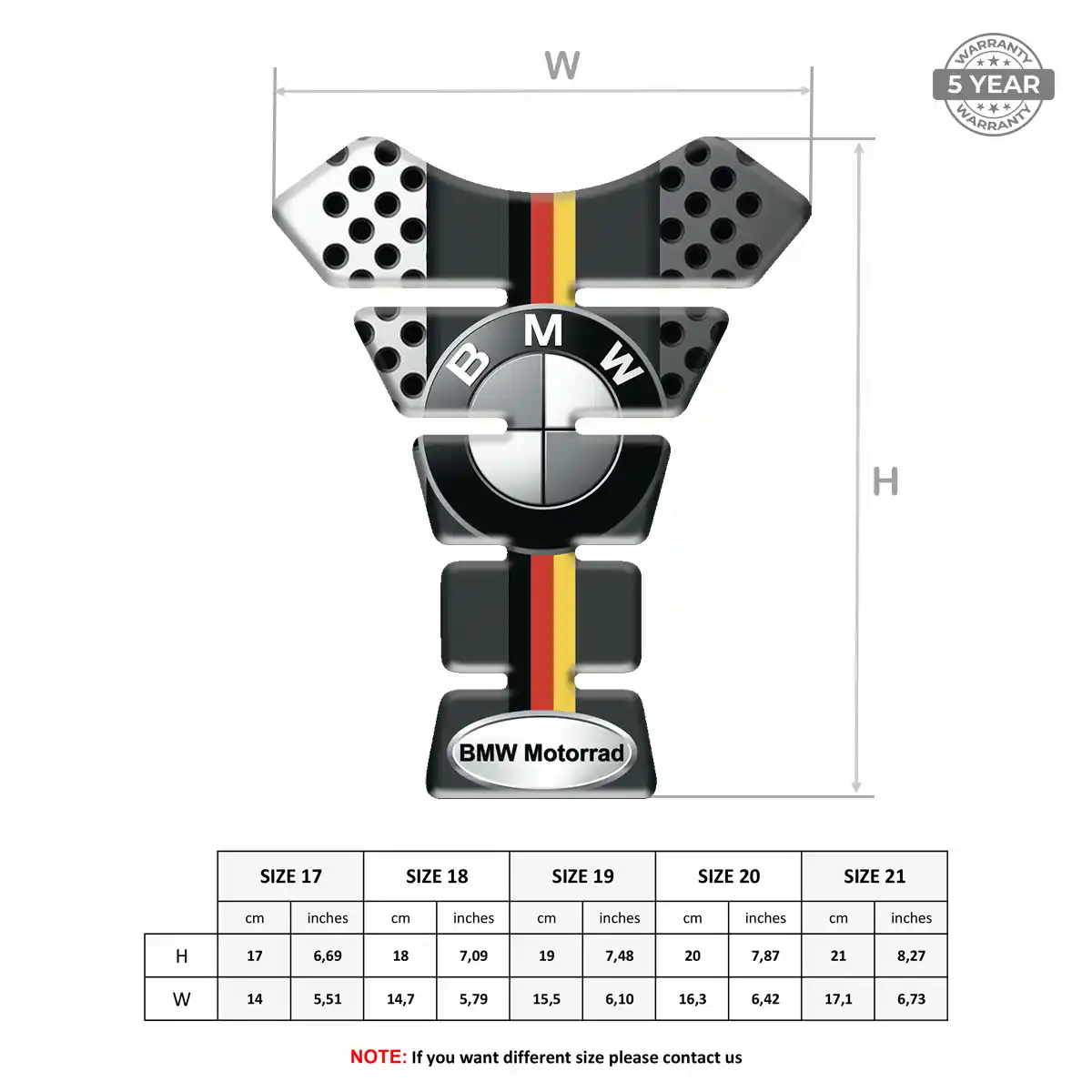 BMW Resin Tank Pad Exclusive Series