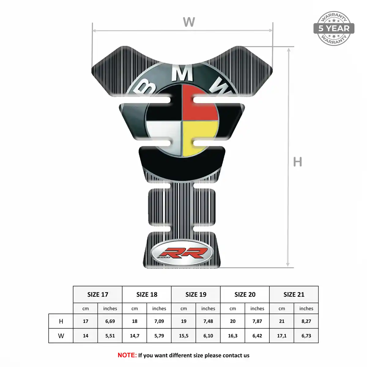 BMW Resin Tank Pad Refined Design