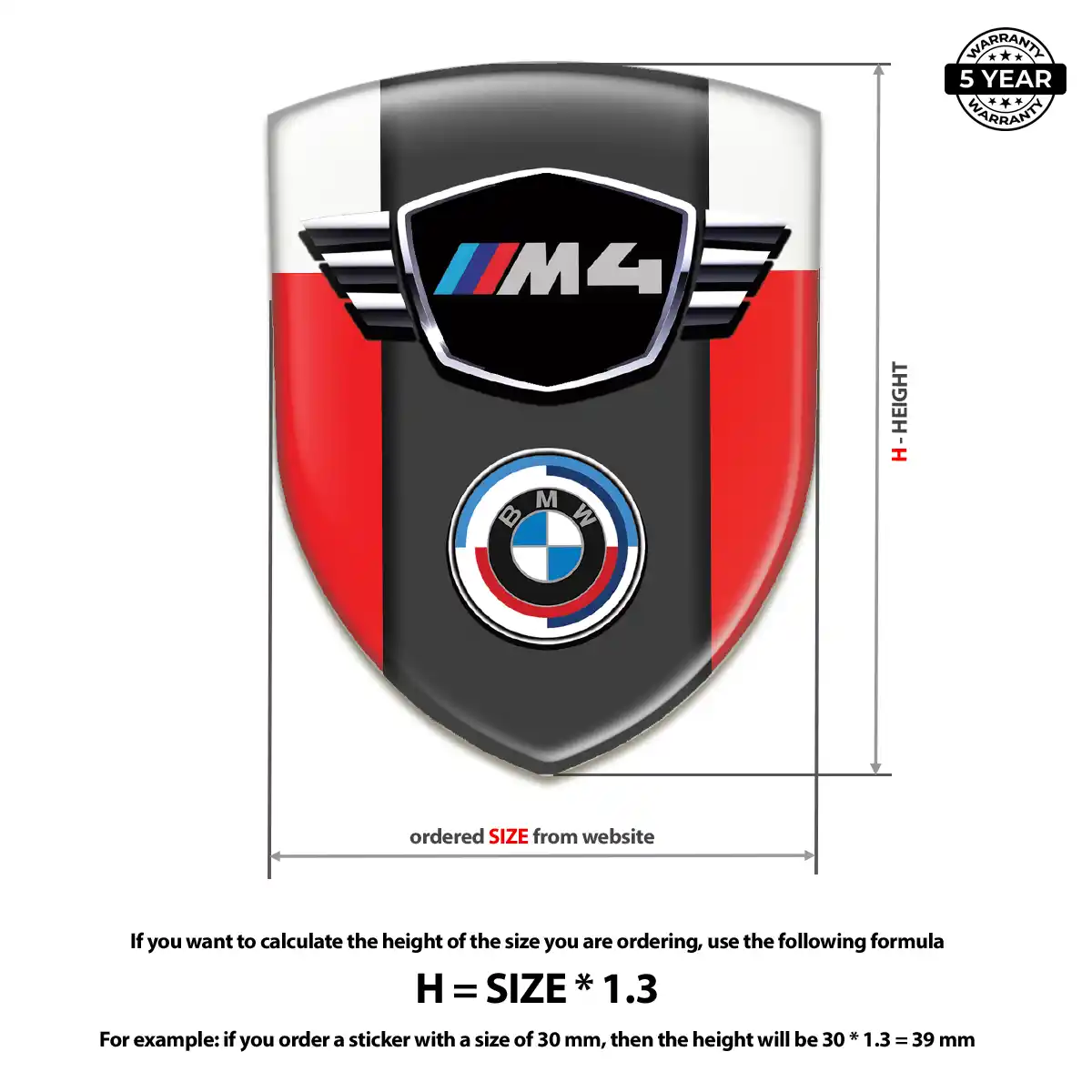 BMW Self Adhesive Emblem Sticker Superior Craft