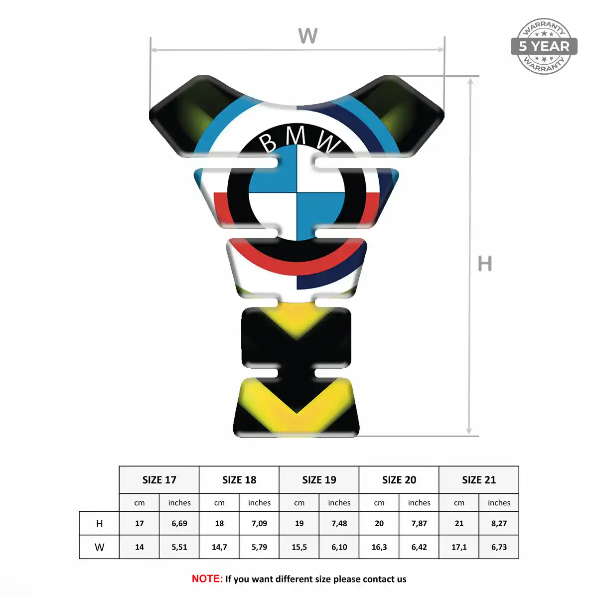 BMW Self Adhesive Tank Pad Deluxe Edition