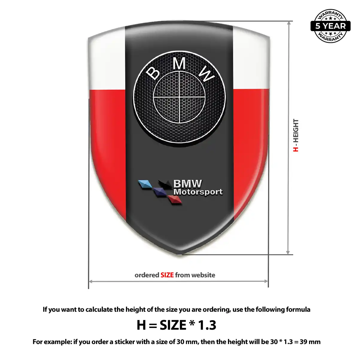 BMW Silicone Badge Prestige Line