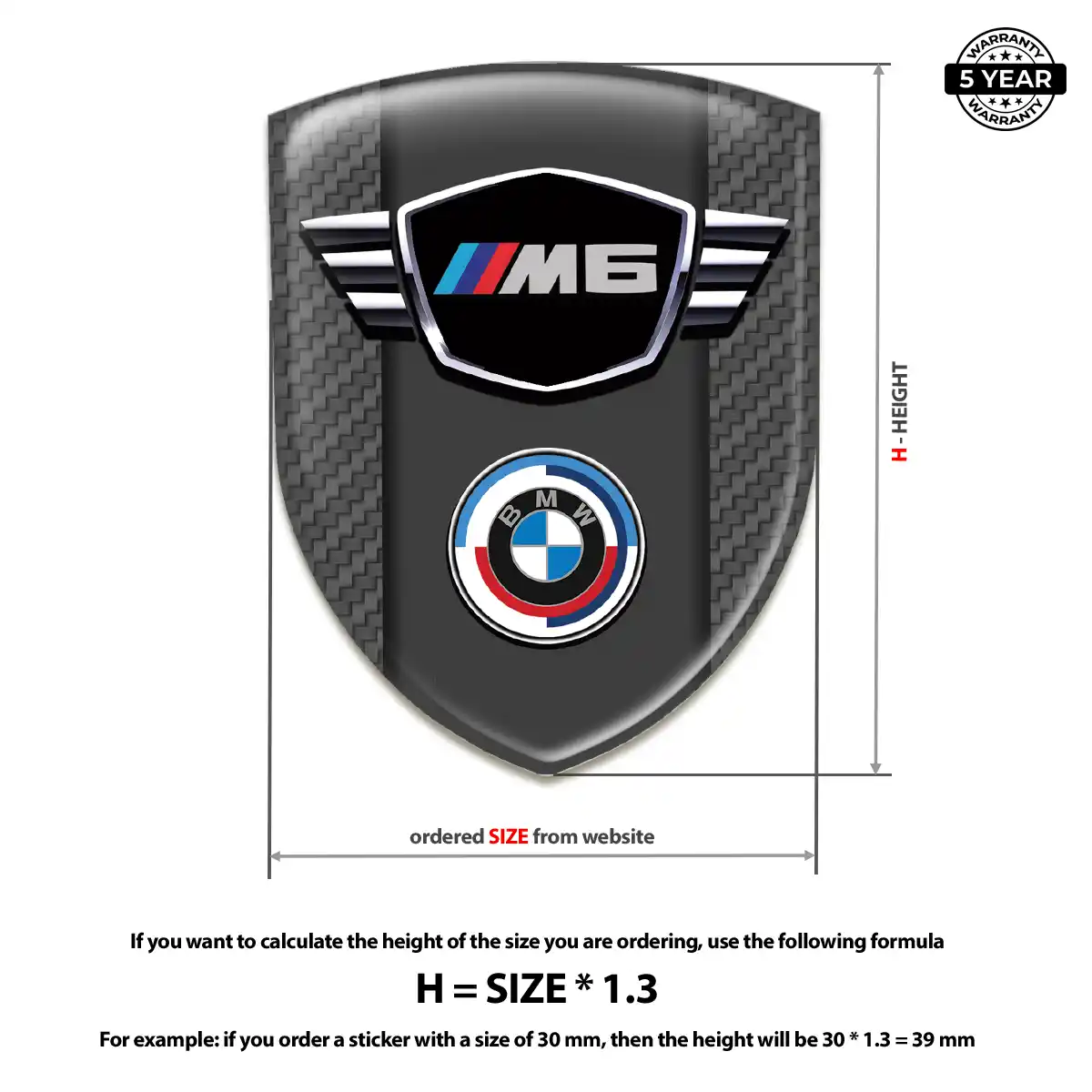 BMW Silicone Badge Refined Design