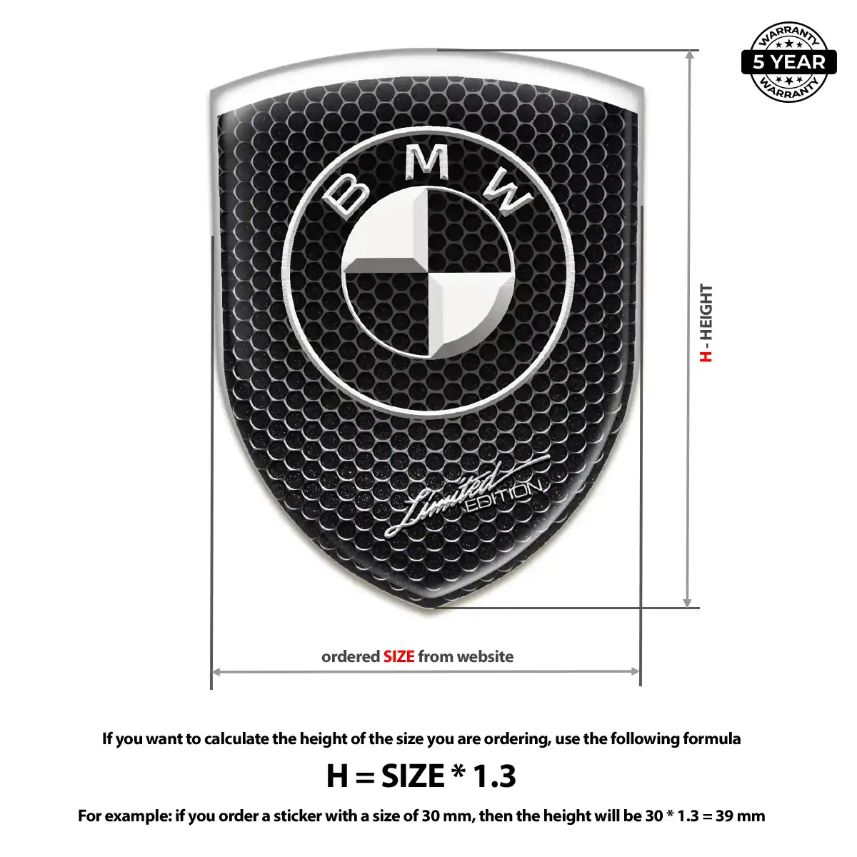 BMW Silicone Emblem Prestige Line