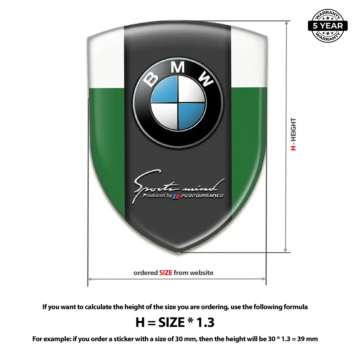 BMW Silicone Emblem Prime Quality
