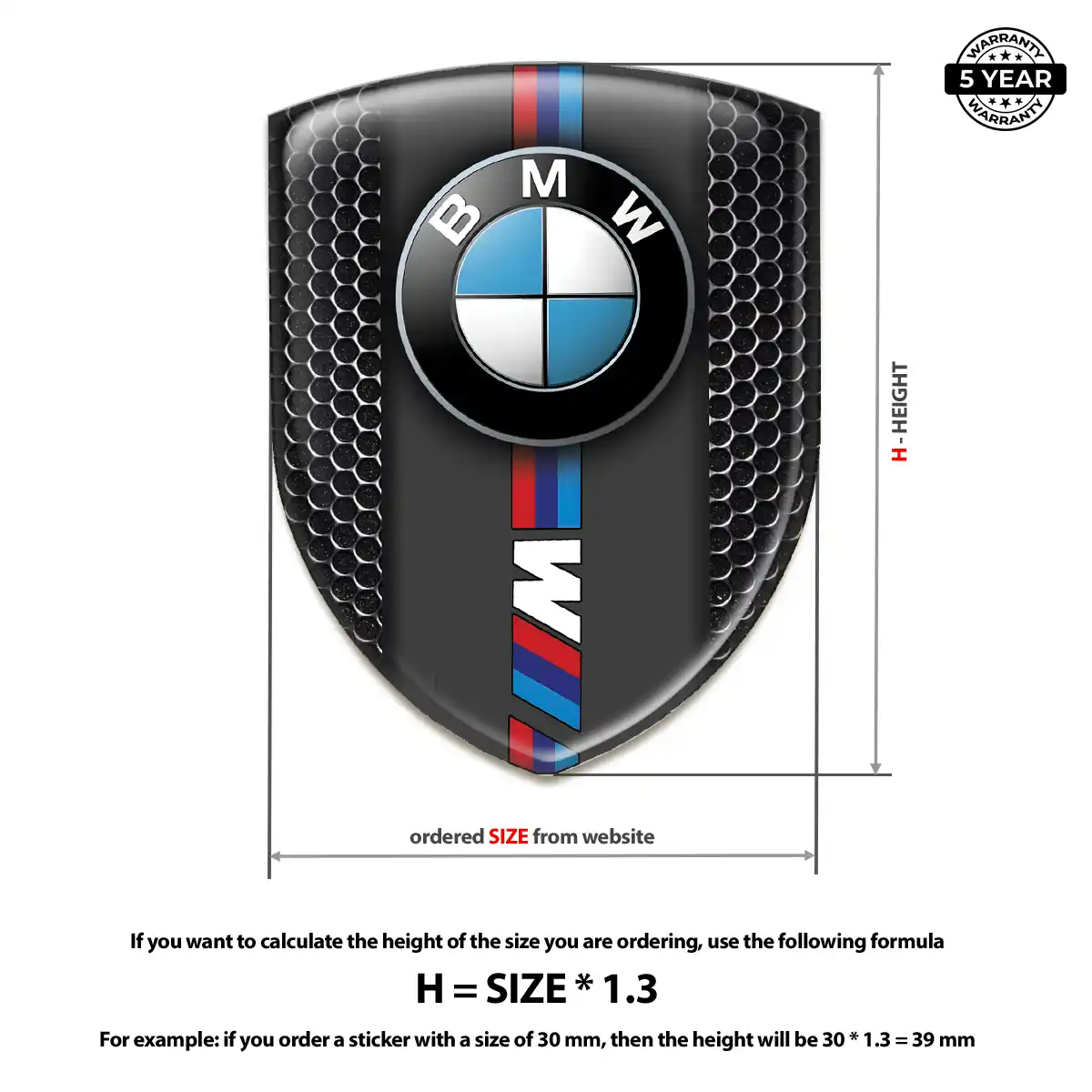BMW Silicone Emblem Superior Craft