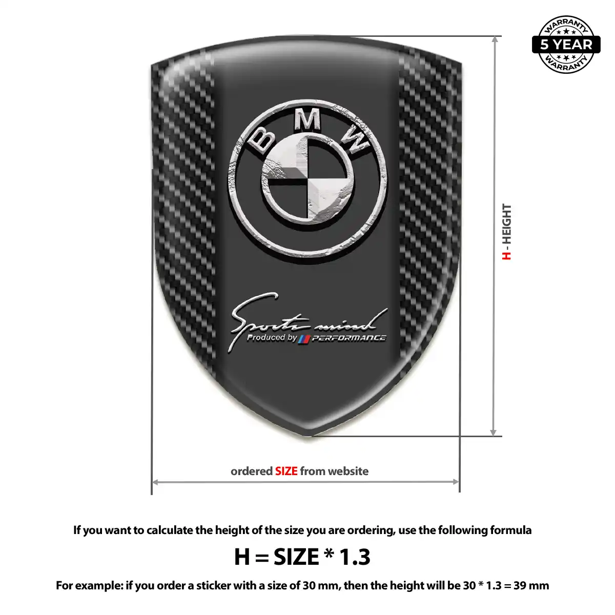 BMW Silicone Sticker Deluxe Edition