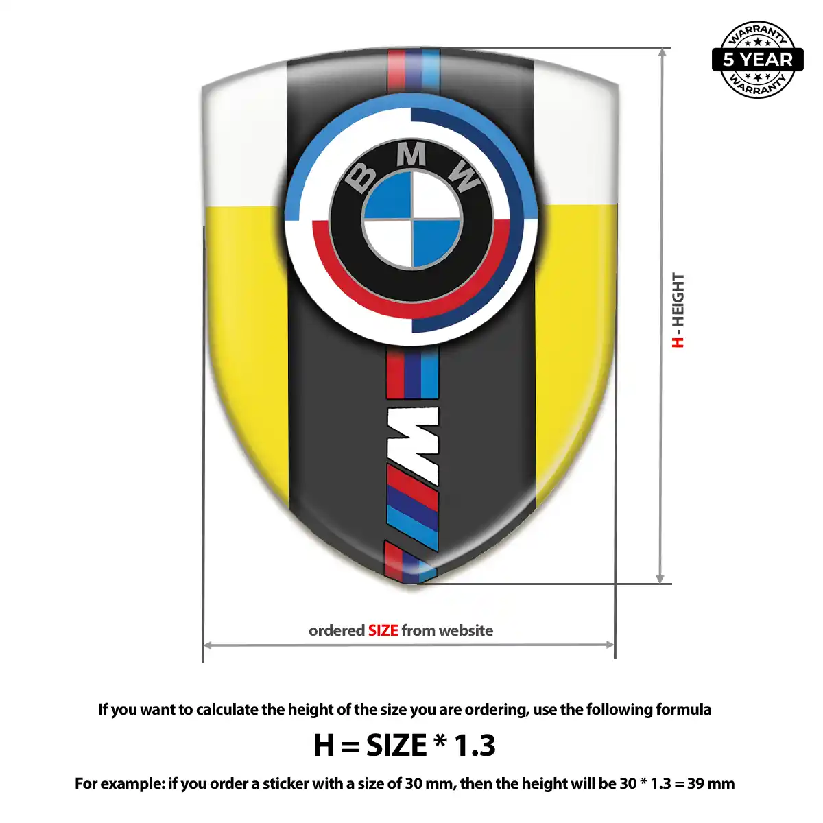 BMW Silicone Sticker Elite Edition