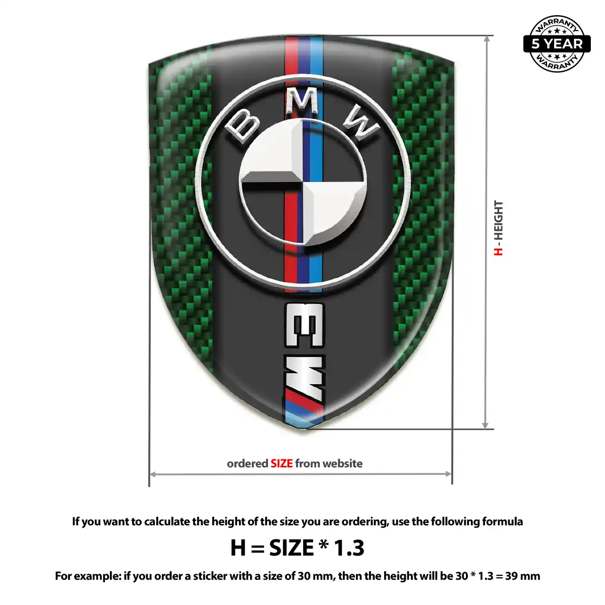 BMW Silicone Sticker Exclusive Series