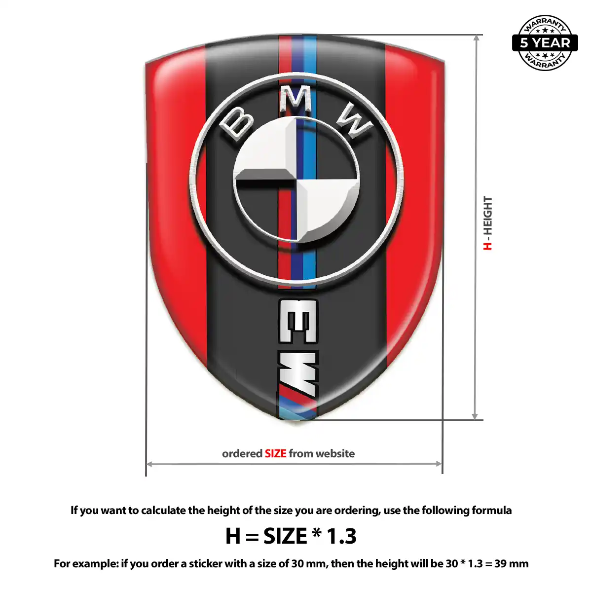 BMW Silicone Sticker Prestige Line