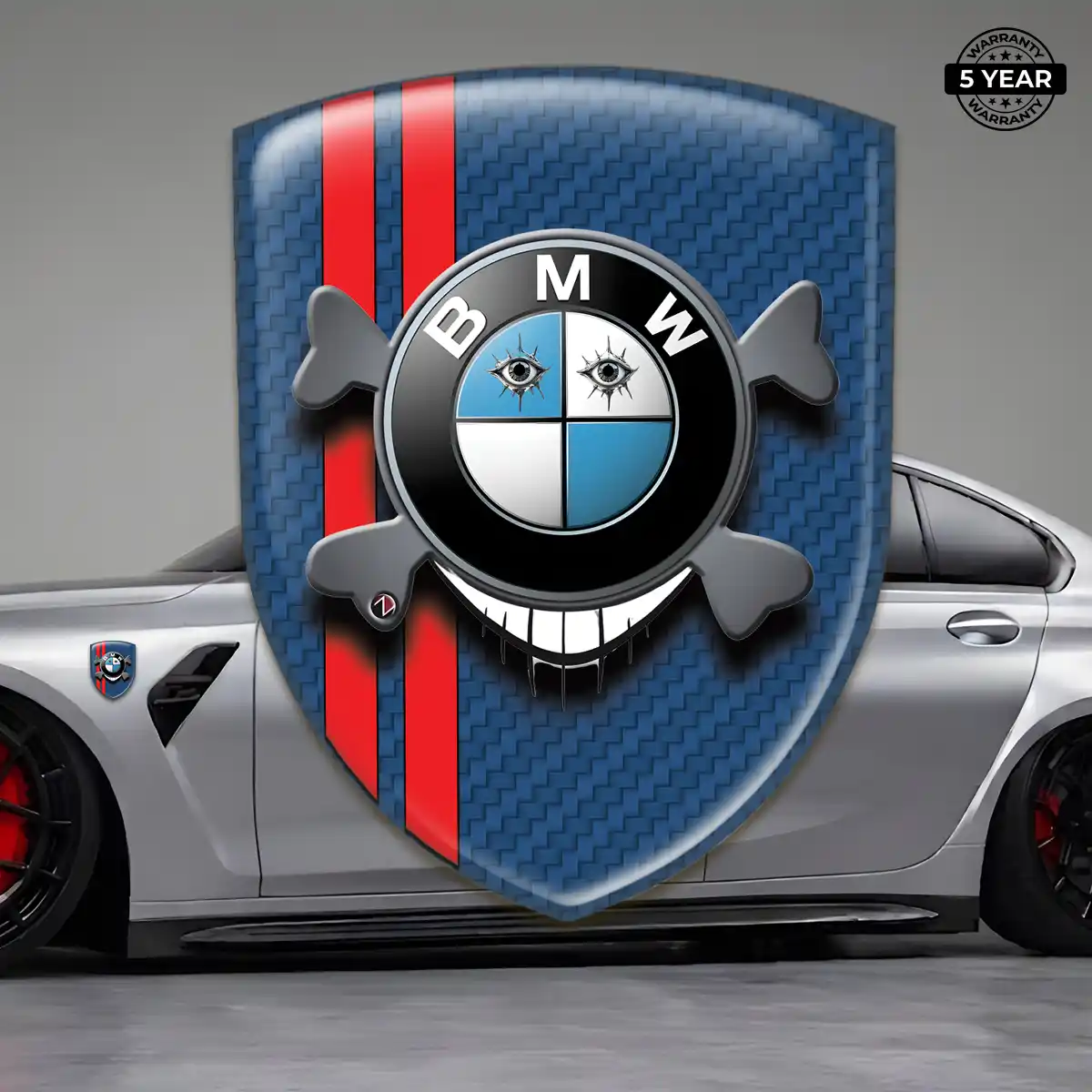 BMW Silicone Sticker Refined Design