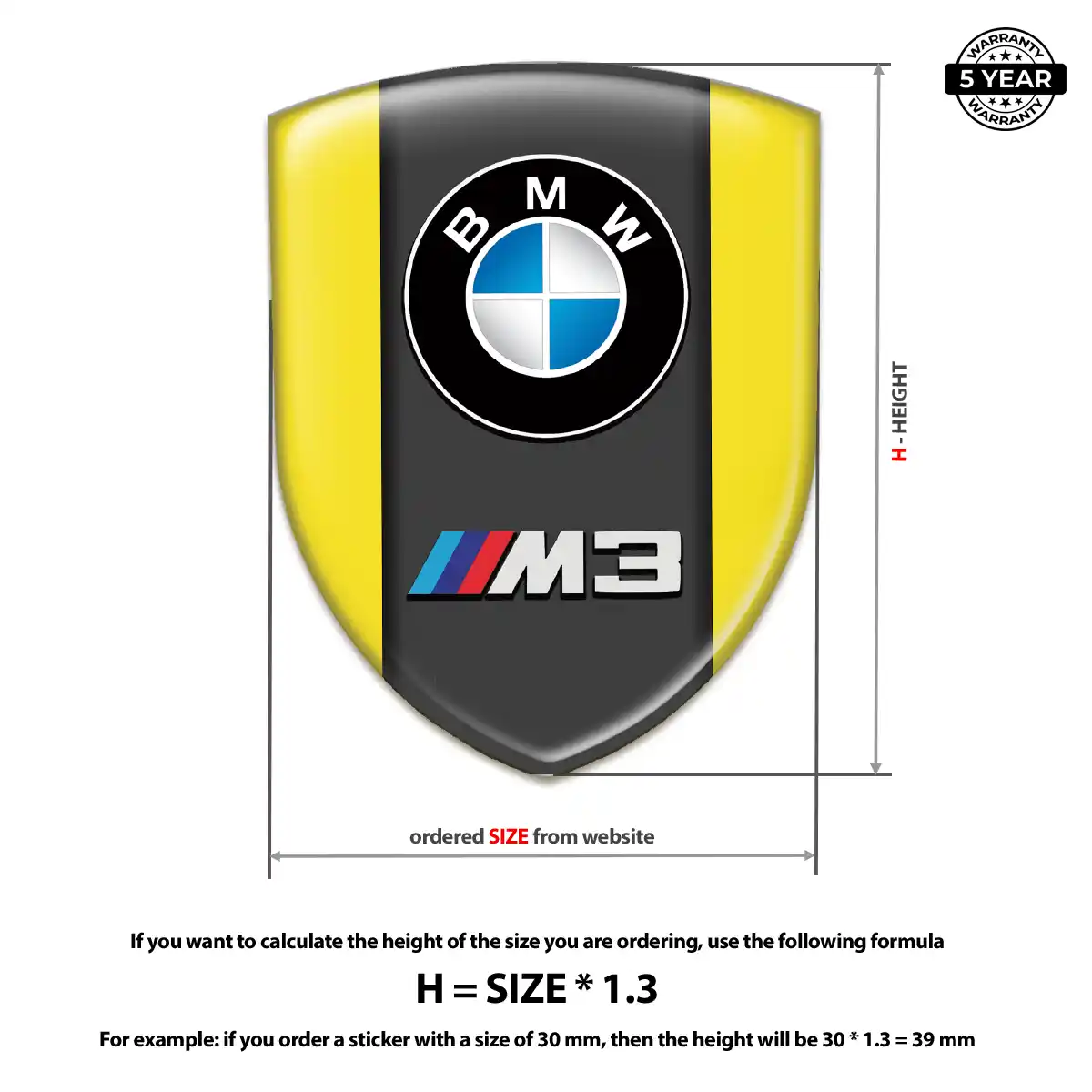 BMW Sticker Sleek Style