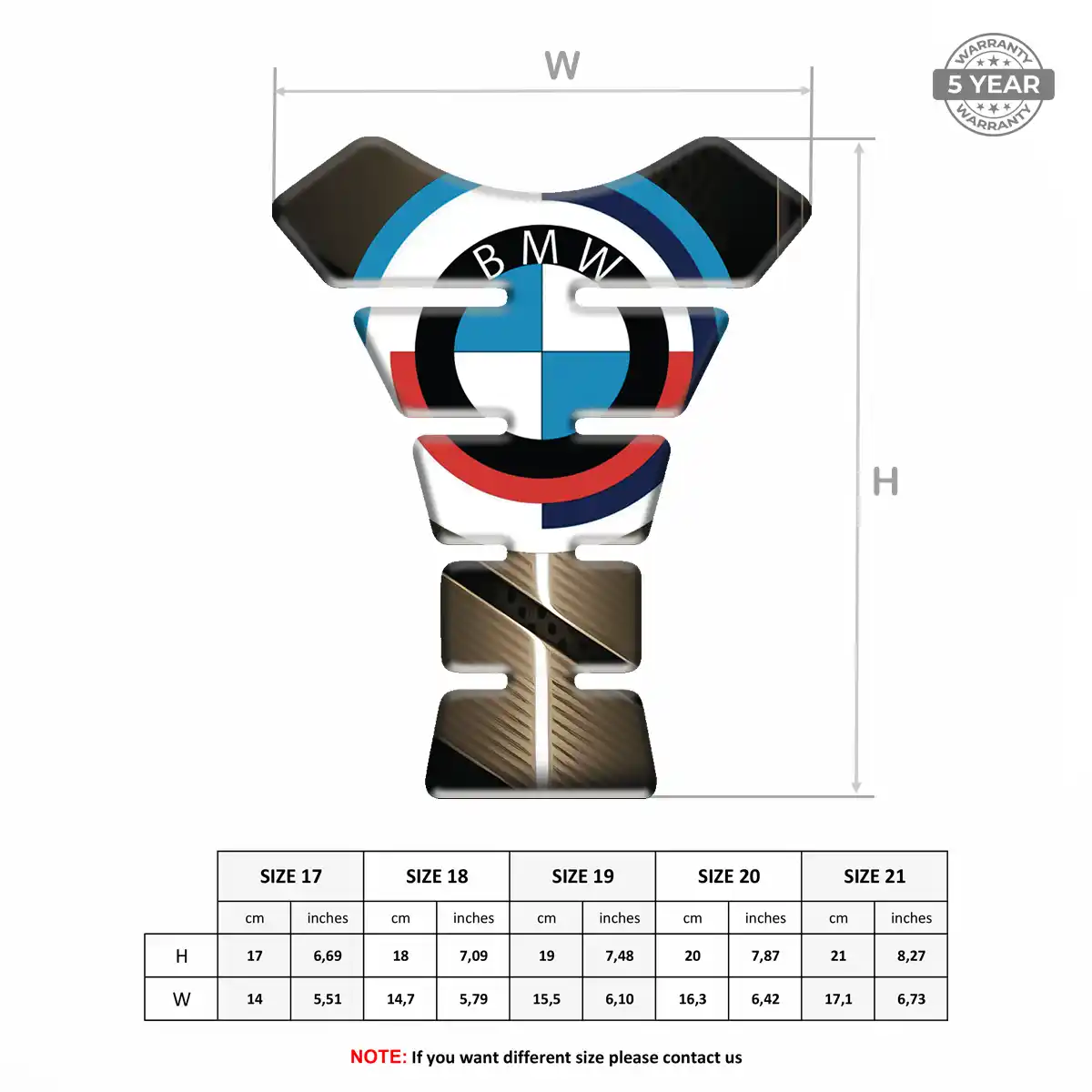 BMW Tank Fuse Guard Motorbike Noble Edition