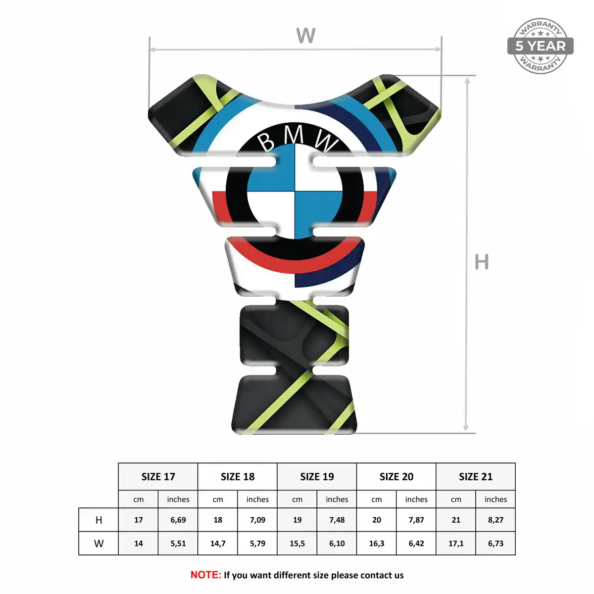 BMW Tank Fuse Guard Motorbike Signature Grade